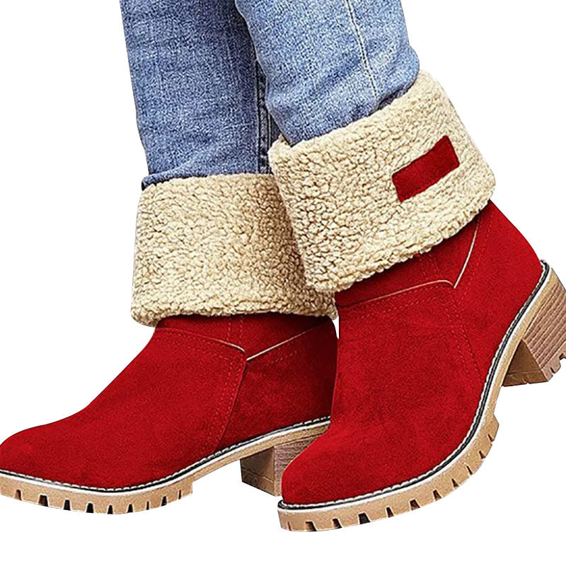 Zekear Seniors' Chunky Heel Winter Boots