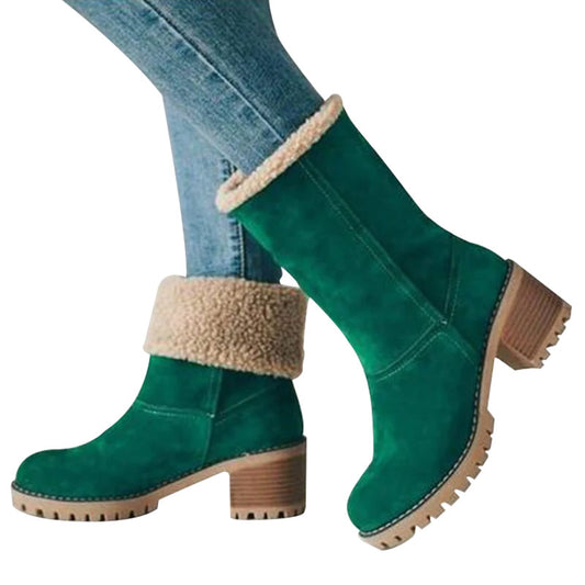 Zekear Seniors' Chunky Heel Winter Boots