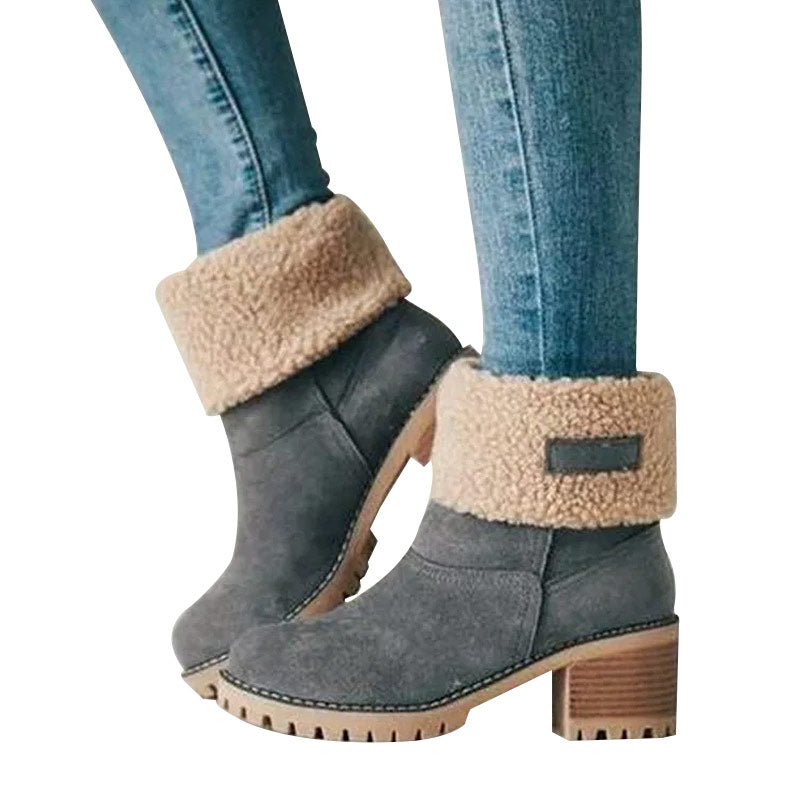 Zekear Seniors' Chunky Heel Winter Boots