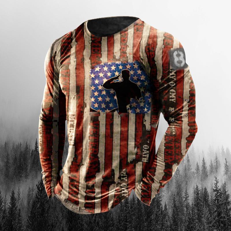 Men's Outdoor Horror Crew Long Sleeve Shirt