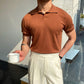 Men&#039;s Casual Short Sleeve Knit T-Shirt White 2XL