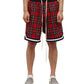 Men's Vintage Plaid Basketball Shorts
