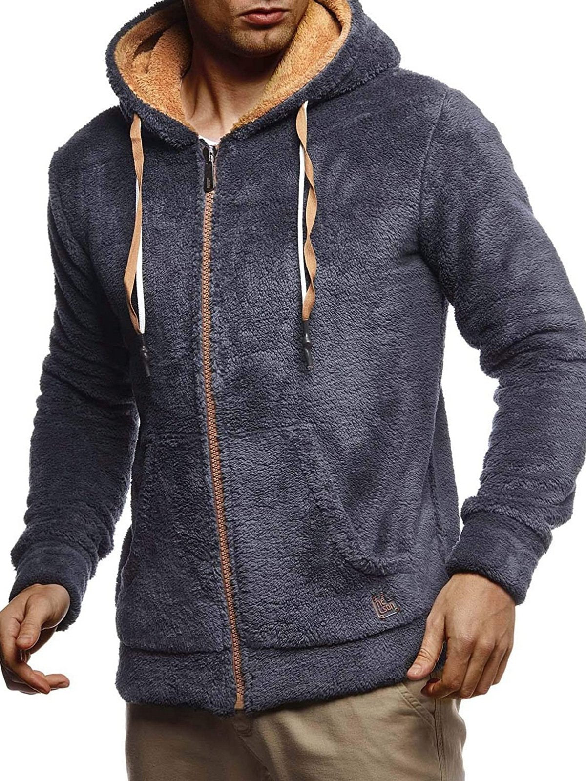 Men's Outdoor Cardigan And Flannel Hoodie