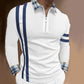 Men's Lapel Zip Polo Shirt