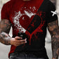 Men's Love Casual Round Neck Short Sleeve