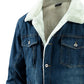 Men'S Plus Fleece Warm Denim Jacket