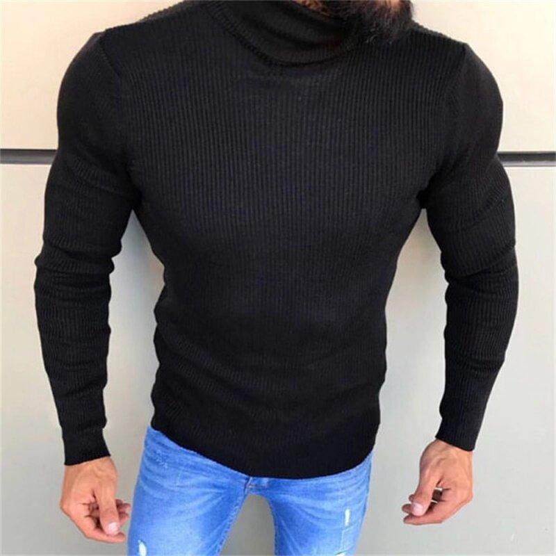 Men's Turtleneck Sweater Slim Sweater