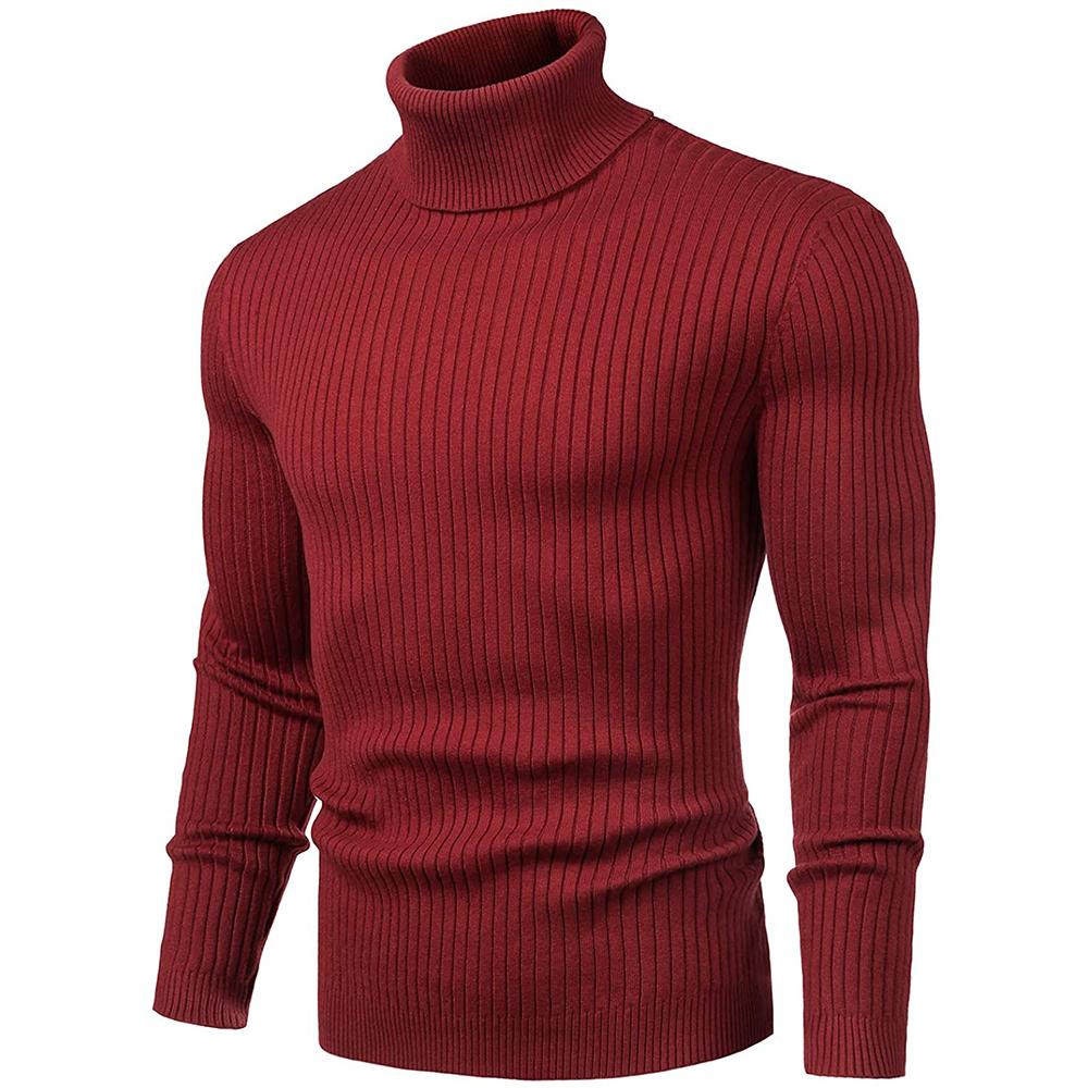 Men's Turtleneck Sweater Slim Sweater