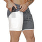 Men's Large Fitness Double Shorts