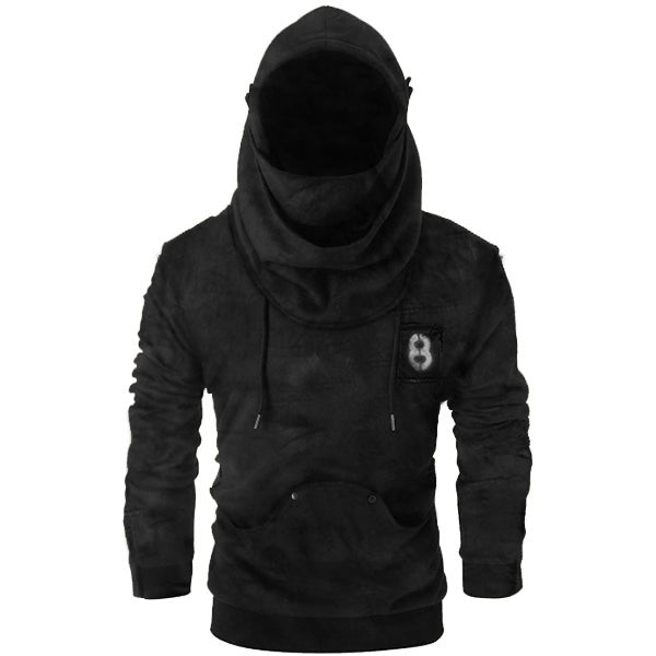 Rivet Long Sleeve Drawstring Hoodie