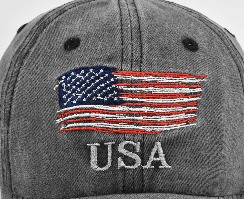 Wash To Wash Old Patriot Baseball Cap Embroidered Duck Cap A Embroidery Baseball Cap