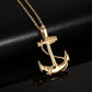 Vintage Men'S Pirates Of The Caribbean Anchor Necklace Stainless Steel Necklace Personality