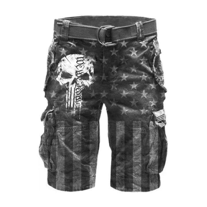 Men'S Retro Vintage Printed Shorts