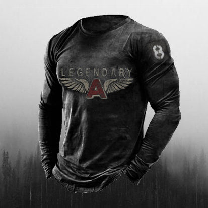 Mens Outdoor Legendary Printed Long Sleeve