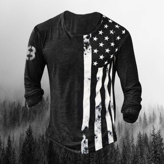 Mens Outdoor Retro Long Sleeve