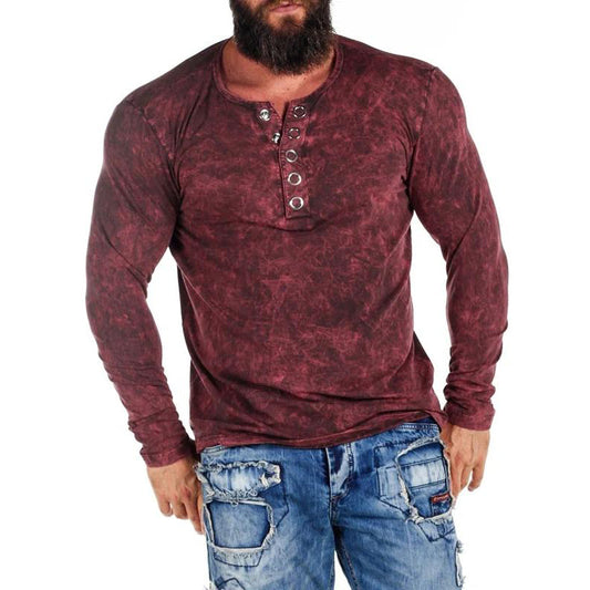 Men'S Plus Size Unforgettable Cipo & Baxx Longsleeve - Vine Red