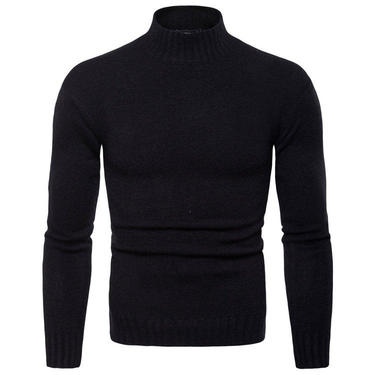 Men's Half Turtleneck Knitted Sweater