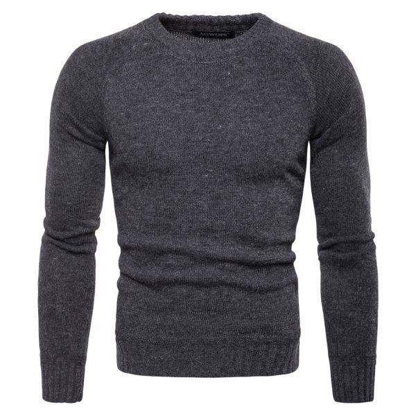 Mens Casual Knitted Bottoming Soft Sweaters