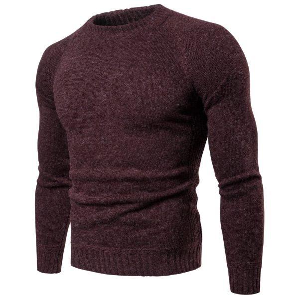 Mens Casual Knitted Bottoming Soft Sweaters