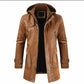 Hooded Leather Jacket