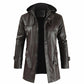 Hooded Leather Jacket