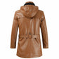 Hooded Leather Jacket