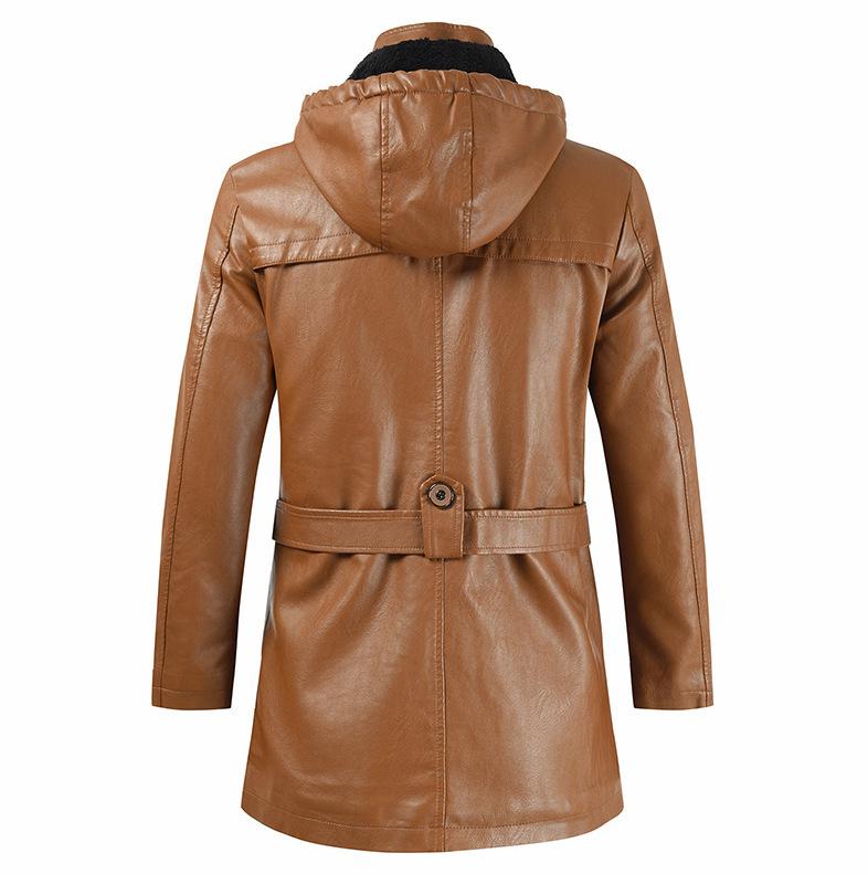 Hooded Leather Jacket