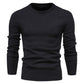 Mens Thick Sweater Round Neck Slim Quality Sweater