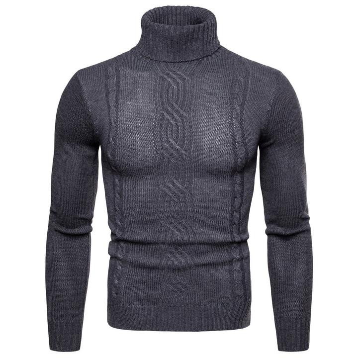 Mens Fashion Classic Jacquard Pullover Sweater