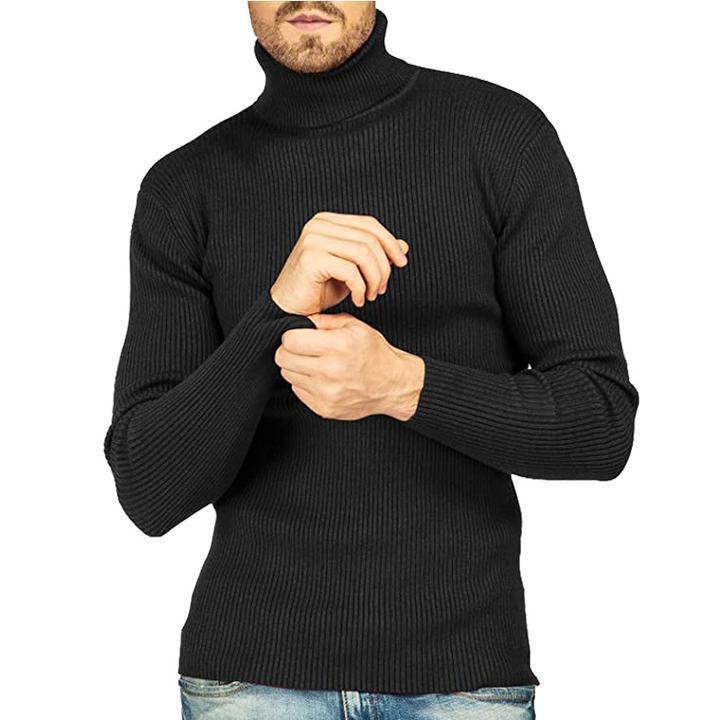 Men's Turtleneck Sweater Slim Sweater