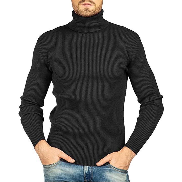 Men's Turtleneck Sweater Slim Sweater