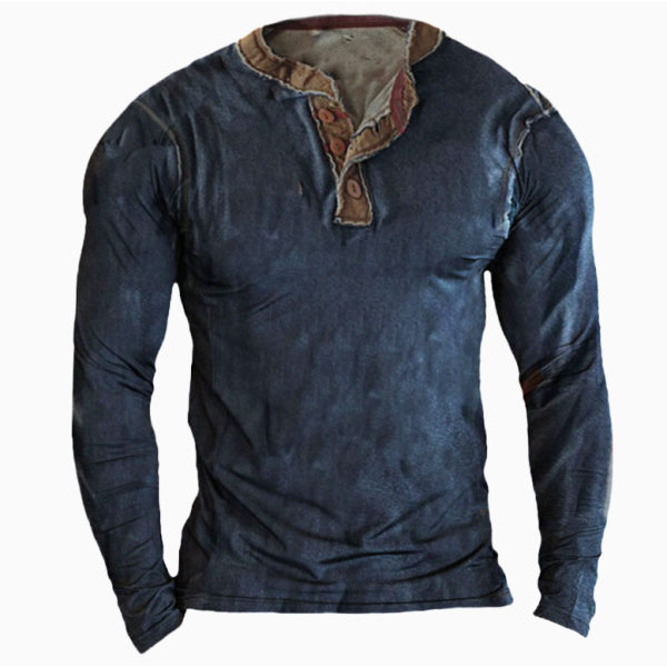 Mens Gentlemen Love Poaching Henry Long Sleeve Pullover