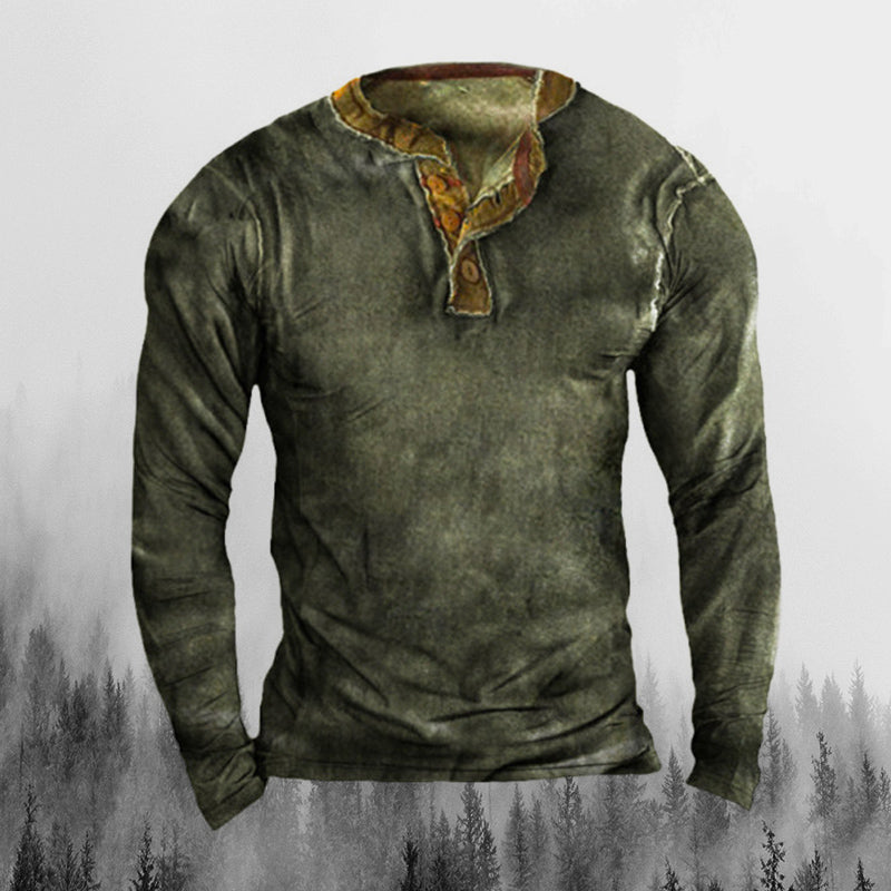 Mens Gentlemen Love Poaching Henry Long Sleeve Pullover