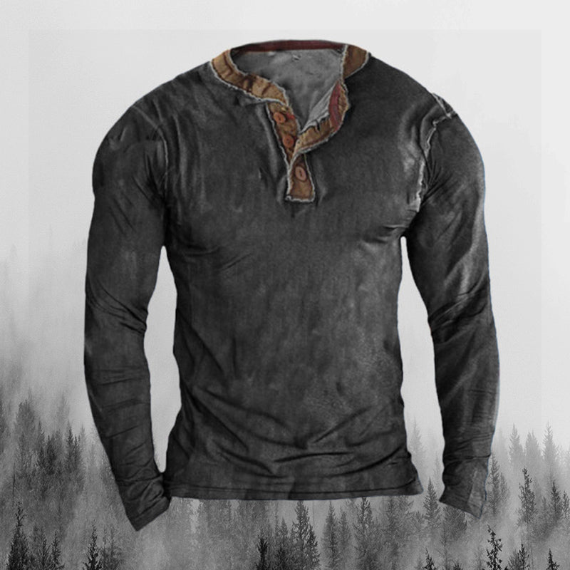 Mens Gentlemen Love Poaching Henry Long Sleeve Pullover