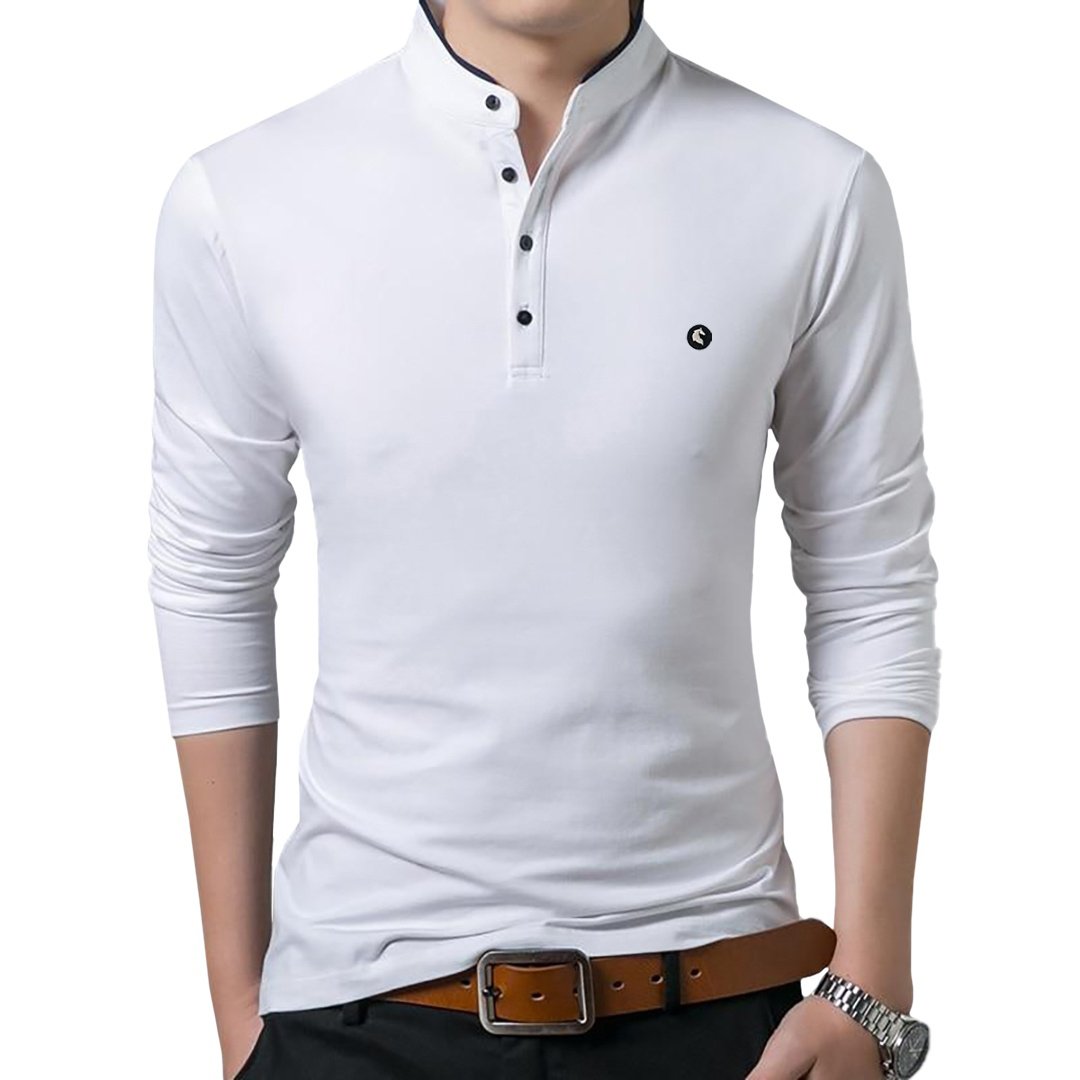 Pologize Logo Business Mandarin Collar Polo Shirt