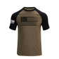 Men's Patriotic American Flag Raglan Sleeve Short-sleeve T-shirts