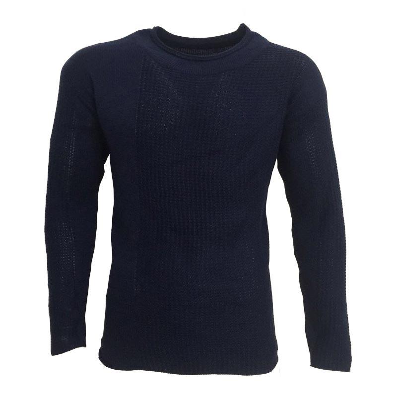 Men Casual Solid Color Knitted Sweater