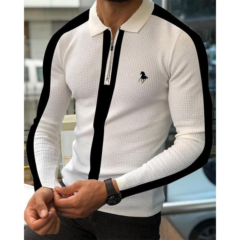 Mens Vintage Business Polo