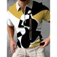 Men's Ten Violin Pattern Casual Short Sleeve POLO Shirt