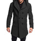Men's Hooded Woolen Coat