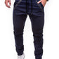 Men's Zippers Embellished Drawstring Fashion Jogger Pants