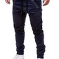 Men's Zippers Embellished Drawstring Fashion Jogger Pants