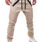 Men's Zippers Embellished Drawstring Fashion Jogger Pants