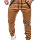 Men's Zippers Embellished Drawstring Fashion Jogger Pants