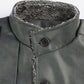 Men's Epaulet Design Stand Collar Single Breasted Coat