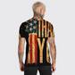 Men's 3D Print Graphic Prints Flag Letter Print Short Sleeve Daily Tops