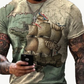 Men's 3D Print Map Graphic Prints Fingerprint Print Short Sleeve Daily T-Shirts