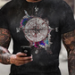 Men's 3D Print Map Graphic Prints Fingerprint Print Short Sleeve Daily T-Shirts