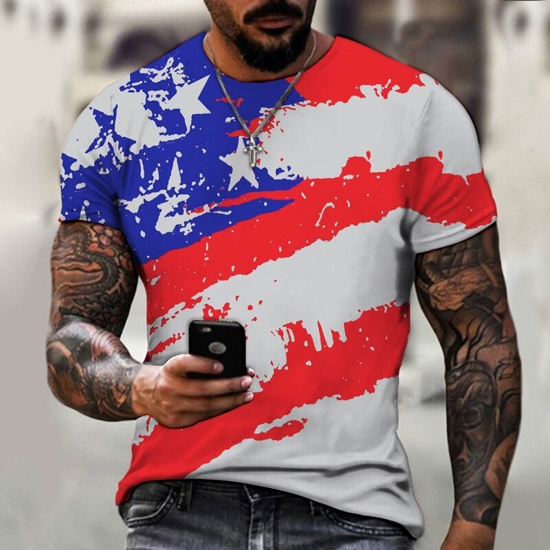 Men's American Eagle flag short sleeve