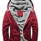 Man Casual Fleeced Hoodie Coats